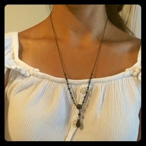 Long Black Necklace